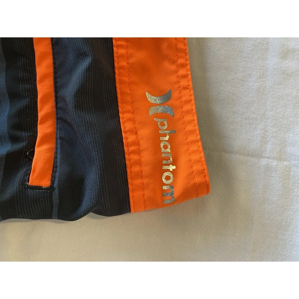 Hurley Phantom Board Shorts Size 33 Swim Trunks Blue Orange